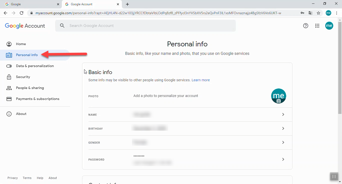 google account