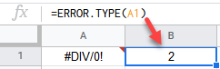 google sheets error.type function