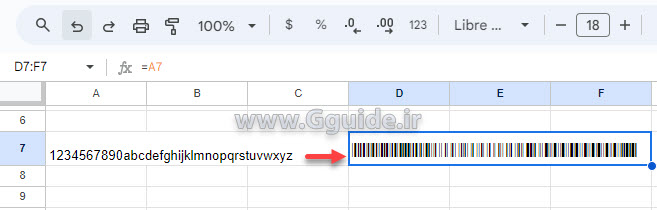 google sheets create Barcode 4