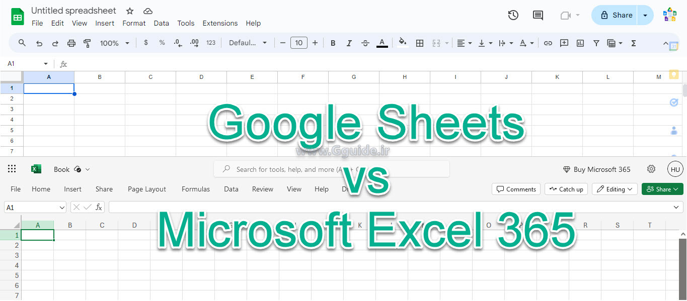 Google Sheets vs microsoft Excel 365