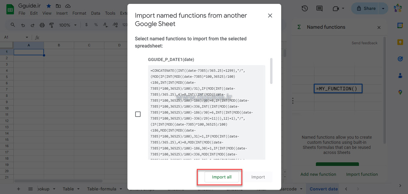 google sheets persian date functions 3