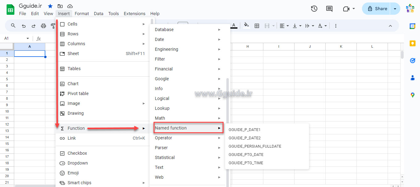 google sheets persian date functions 6